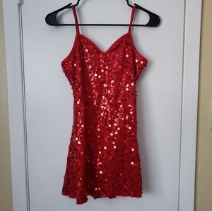 Sparkle red dress